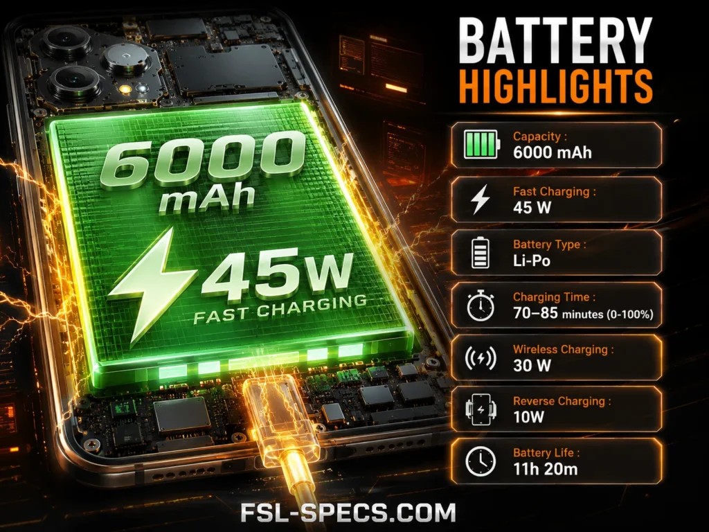 Tecno Pova 7 5G Battery FSL-Specs.com