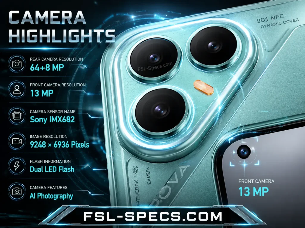 Tecno Pova 7 Pro camera FSL-Specs.com