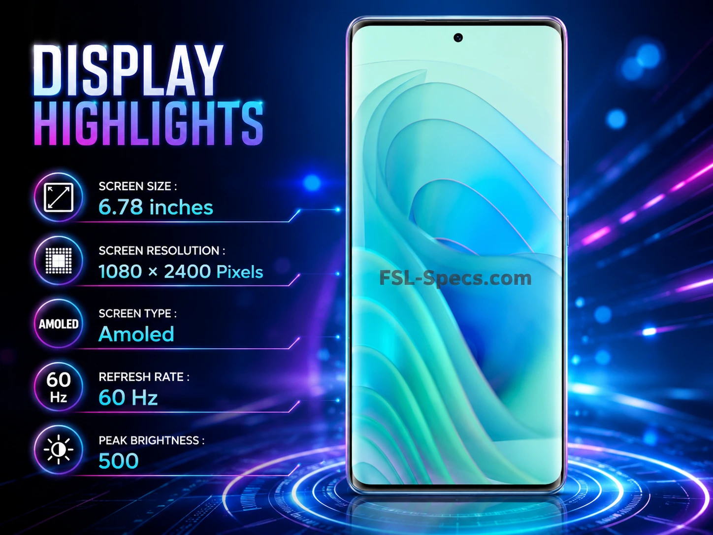 Itel S23+ display FSL-Specs.com