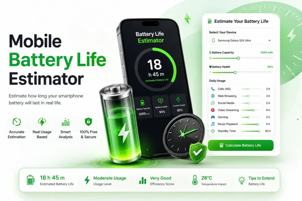 mobile Battery Life Estimator