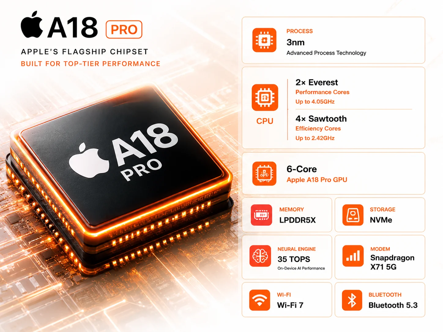 Apple A18 Pro Full Specs, AnTuTu Score & Benchmarks FSL Specs Apple A18 Pro Full Specs, AnTuTu Score & Benchmarks FSL Specs